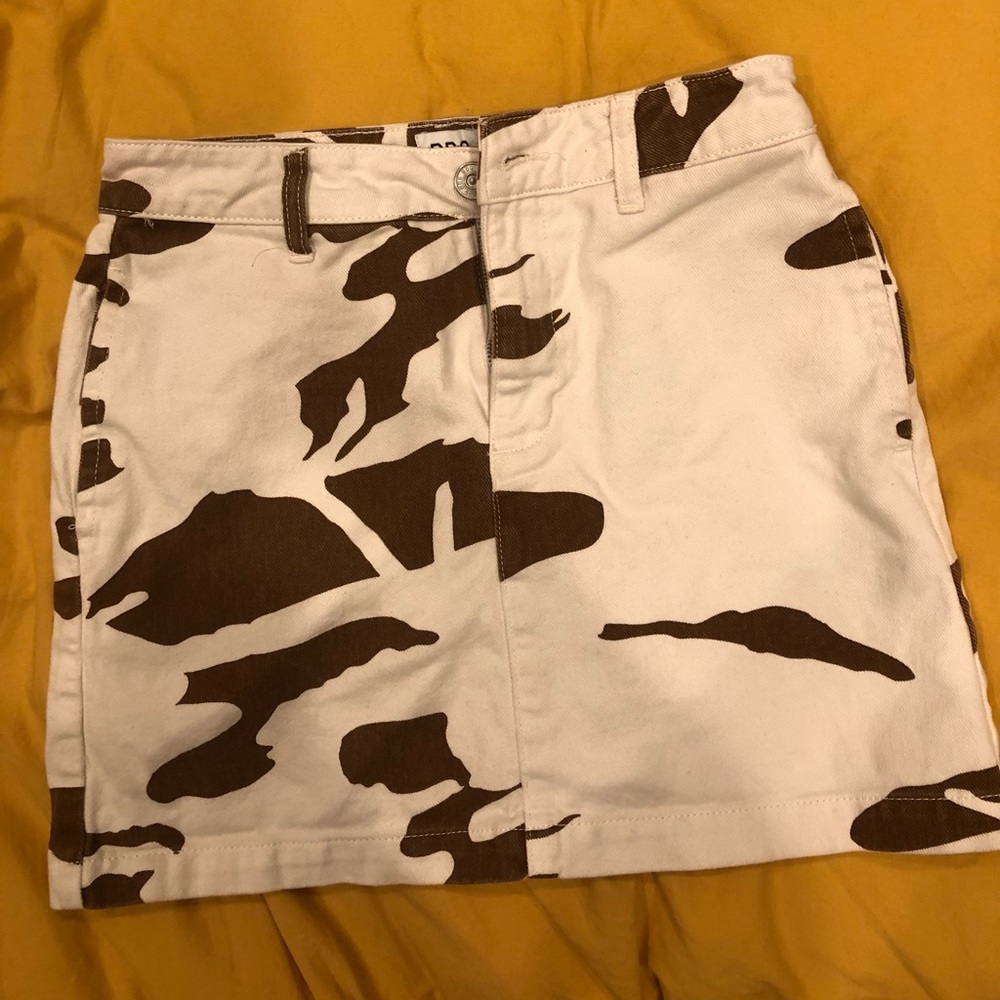 Urban Outfitters Cow Print Skirt